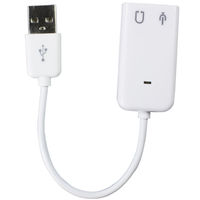 [000017] Звуковая карта USB 8(7.1) каналов 3D белая (USB-SOUND7-WHITE)